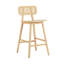 Ensemble de 2 tabourets de bar ergonomiques d'intérieur