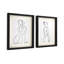 2 Piece Single Picture Frame Print Set