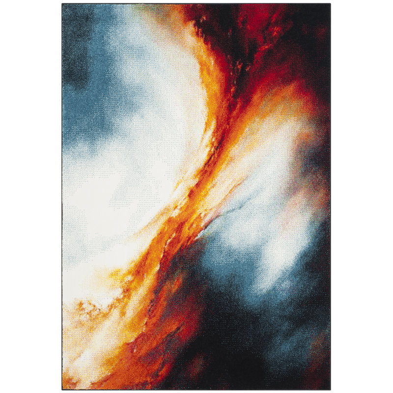 Galaxy Performance Abstract Rug, Rectangle 6'7" x 9'