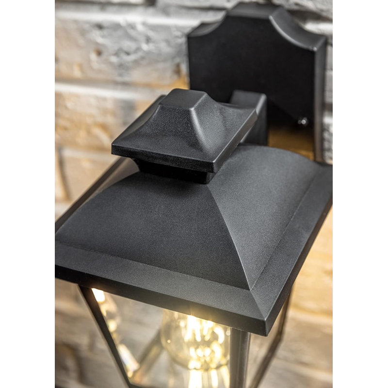 Matte Black 24.5cm H Outdoor Wall Lantern