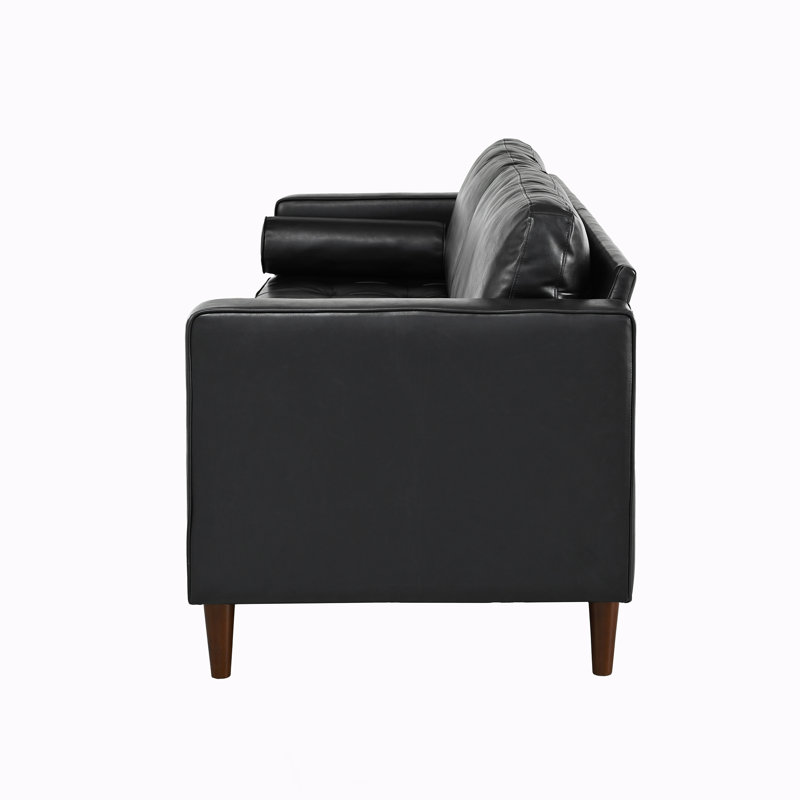 Canapé 3 places Mid-Century, Noir