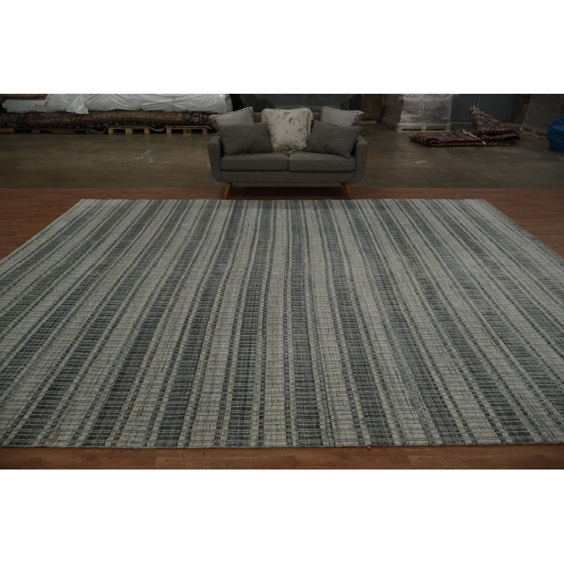 Grey IKats Oriental Large Rug 12x14 for a Subtle Stylish Touch