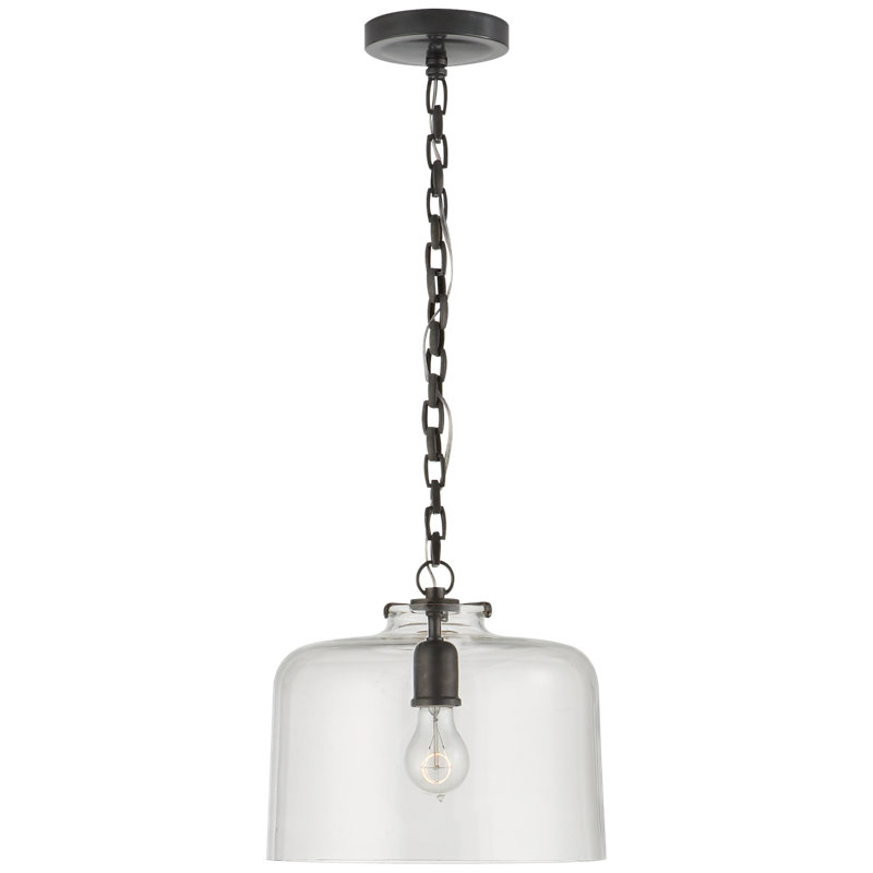 Thomas O'Brien Katie Dome Pendant, Bronze, Clear