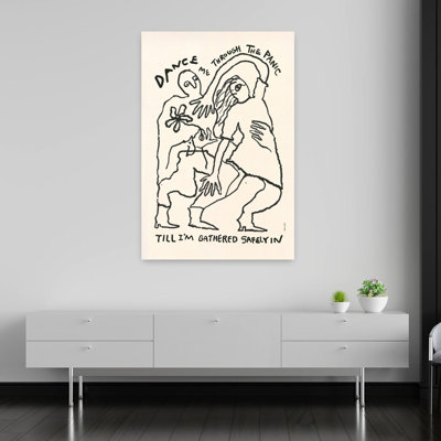 «Dance Me To The End Of Love», art mural moderne minimaliste