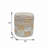 Anding 16" Wide Plad Yellow Handwoven Fabric Storage Ottoman