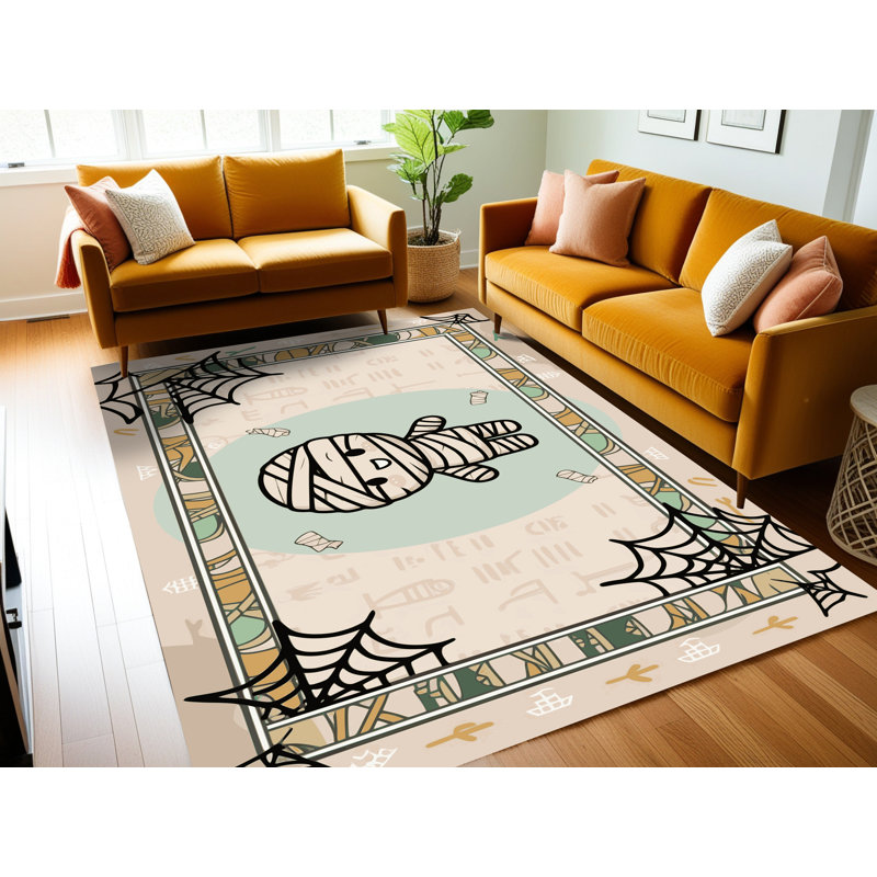 Tapis Holiday Holiday Aisle® lavable Halloween, Rectangle 8 pi x 10 pi