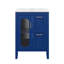 Meuble-lavabo autoportant 24 po avec 2 tiroirs et porte réglable 24 po avec lavabo, tablette réglable-114229265