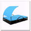 Chaise longue d'extérieur en acier avec dossier réglable, lit double de patio avec table d'appoint cachée et accoudoirs arqués-357513968