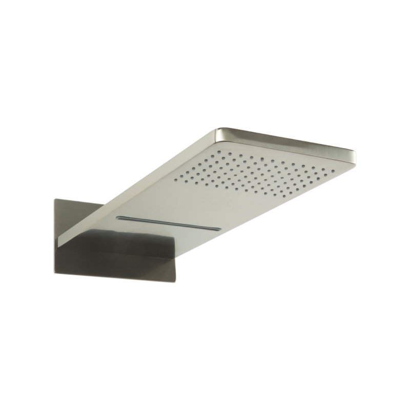 Kascade Multi Function Fixed Shower Head, Brushed Nickel