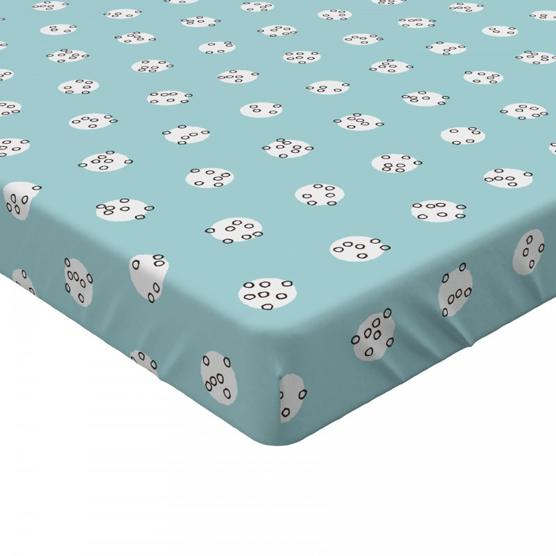 Microfiber Geometric Fitted Sheet, Queen Fitted Sheet