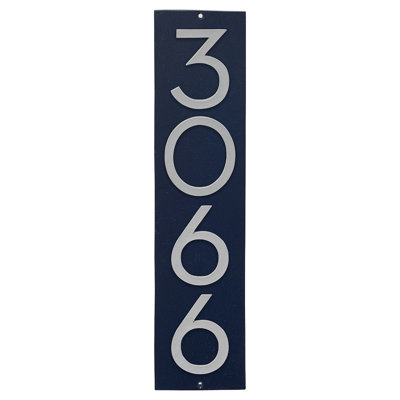 Plaque murale rectangulaire verticale flottante 6 po