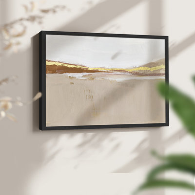 Gilded Expanse II - Reproduction encadrée - Restickable