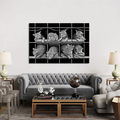Octet 1 Piece Wrapped Canvas Wall Art