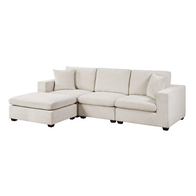Luxury Modular Sectional Upholstered Durable Solid Wood Living Room Furniture