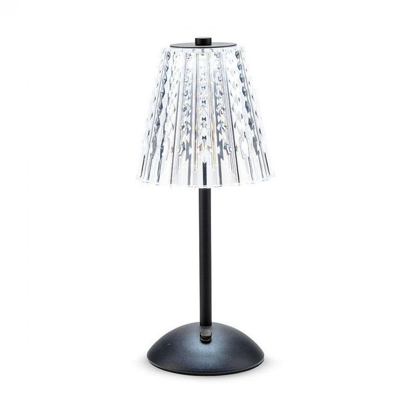 Lampe de table en acrylique Terie, Noir