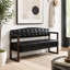Banc de pièce, canapé de réception moderne de style Mid-Century 57,83 po avec dossier capitonné et garniture cloutée-765819946