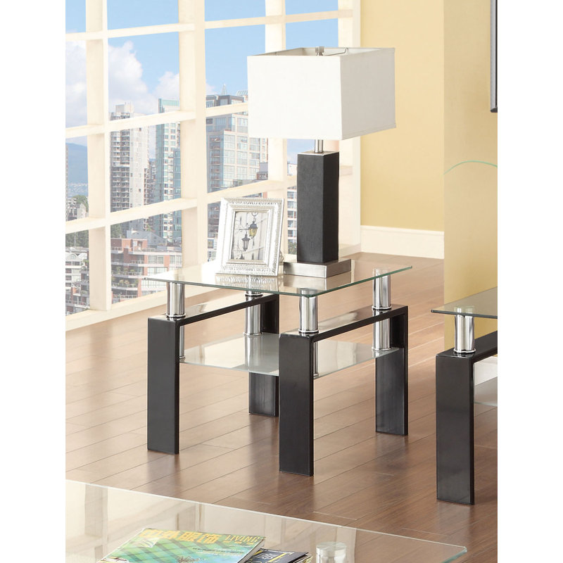 Oecusse Glass Top End Table