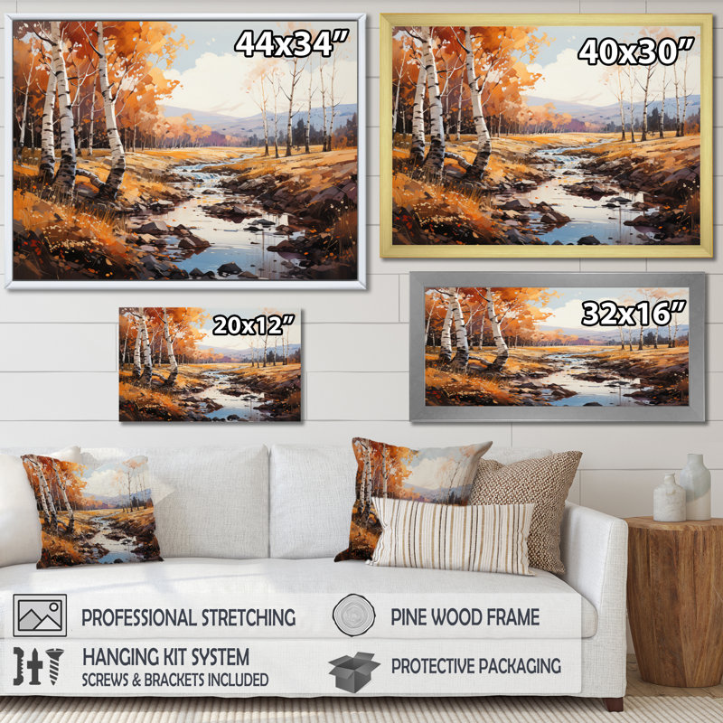 Canada Golden Hues Forest II - impression, Toile tendue, H 30 po x l 40 po x P 1,5 po