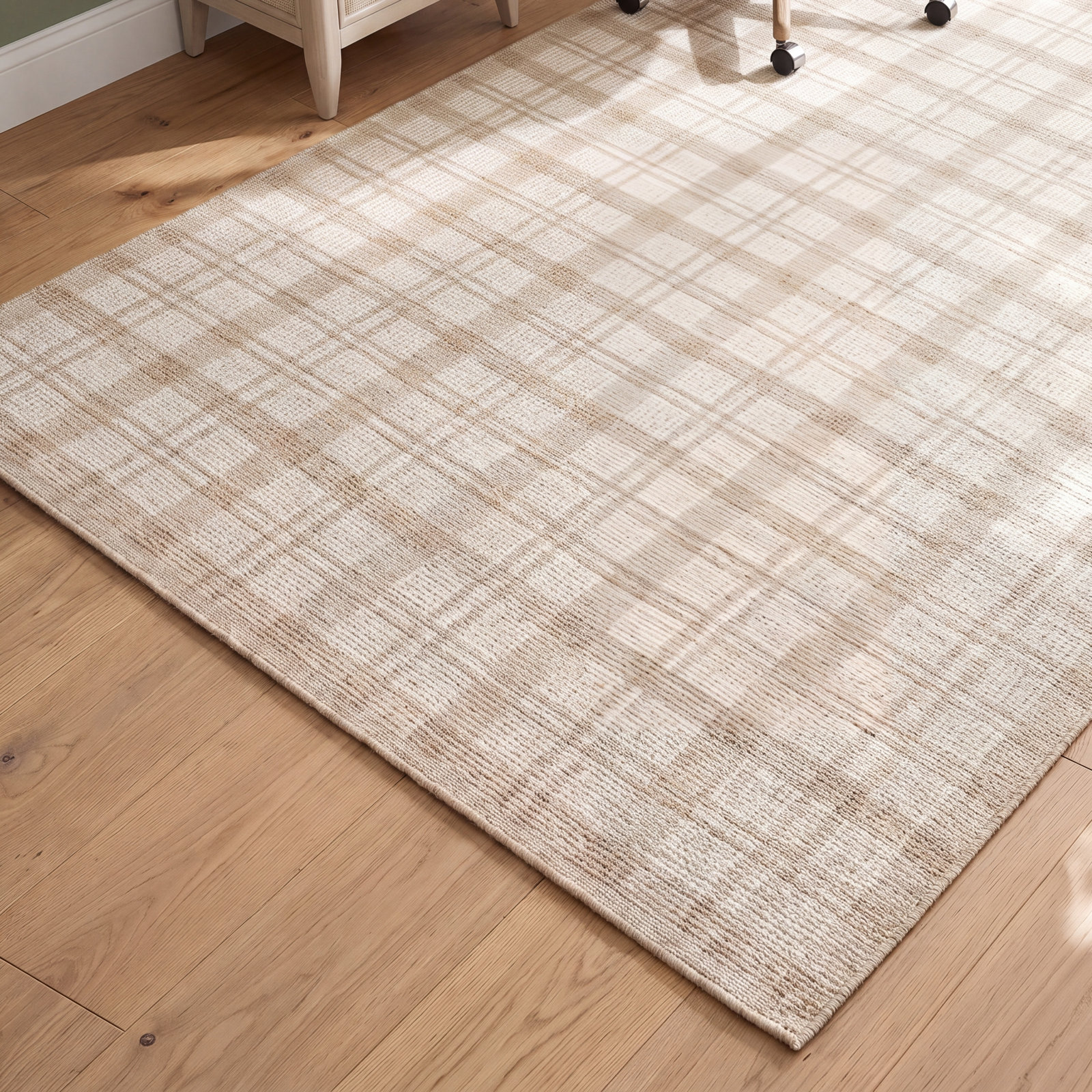 Ryder Beige / Ivory Area Rug, Rectangle 9'3" x 13'