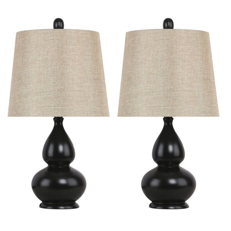 Arruda Metal Table Lamp, Oiled Bronze, Natural