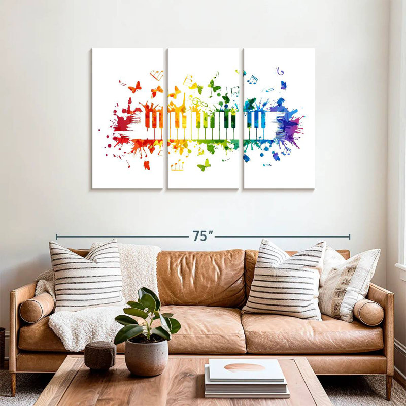 Abarca Rainbow Piano, H 36 po x l 57 po