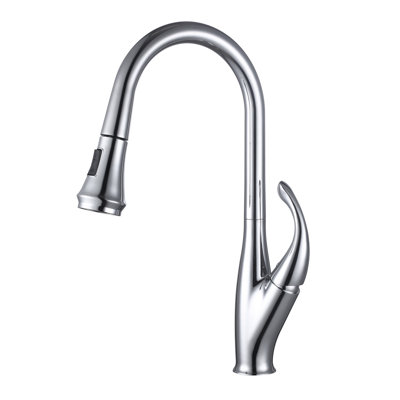 Robinet de cuisine rétractable à un trou et à poignée simple Topcraft