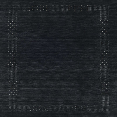 Tapis abstrait noir