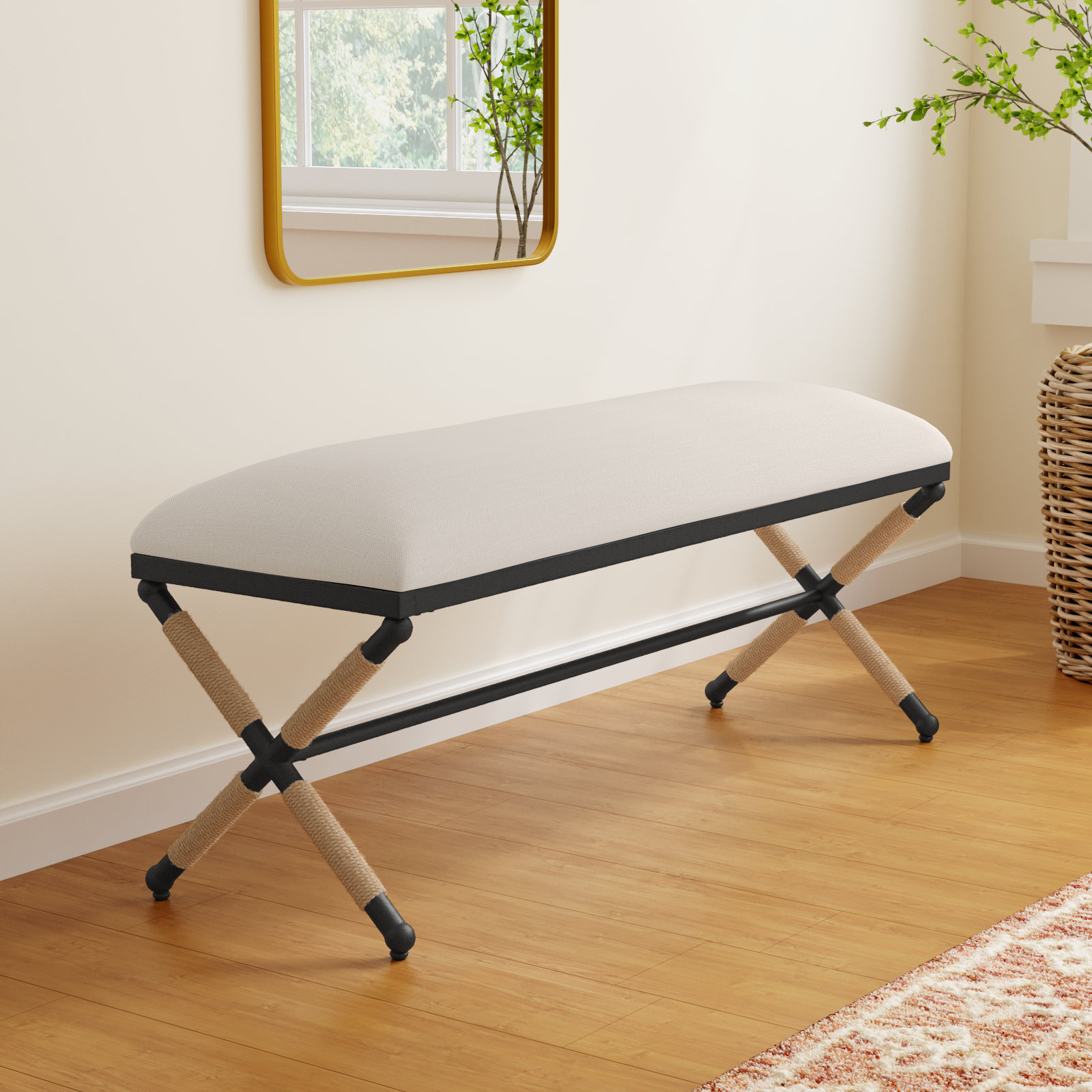 Bolivia Bench, Beige