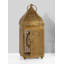 Grande lanterne ornée de bougie ornée d'or marocaine Bungalow Rose, lanterne dorée antique, porte-lanterne décorative pour mariage d'inspiration indienne, Eid, Ramadan, événements, 4,5 po de diamètre et 12 po de hauteur
