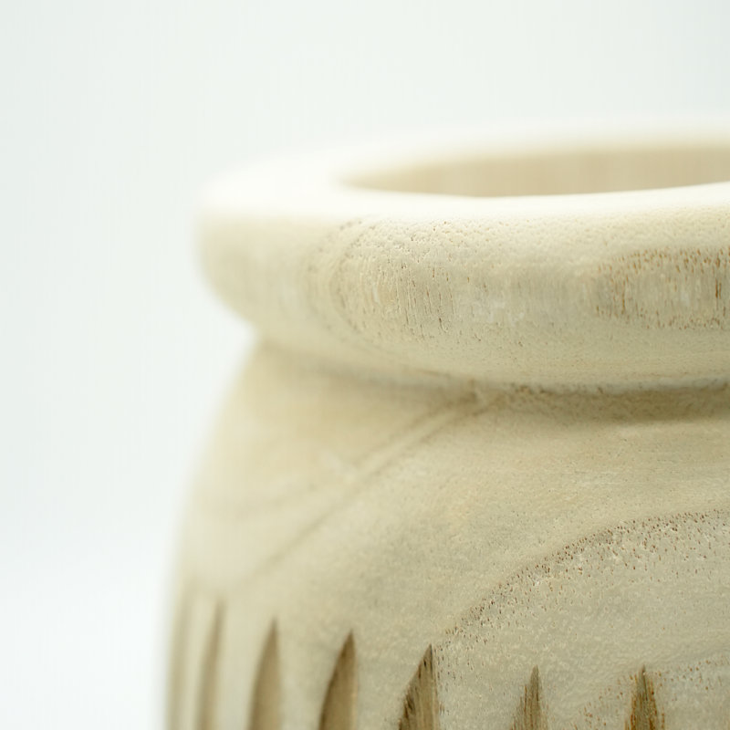 Vase de table en bois Gudelia