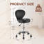 Fauteuil tabouret pivotant en cuir