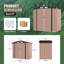 6.4 Ft. W X 4.0 Ft. D Metal Lean-to Storage Shed With Metal Base Frame Kit