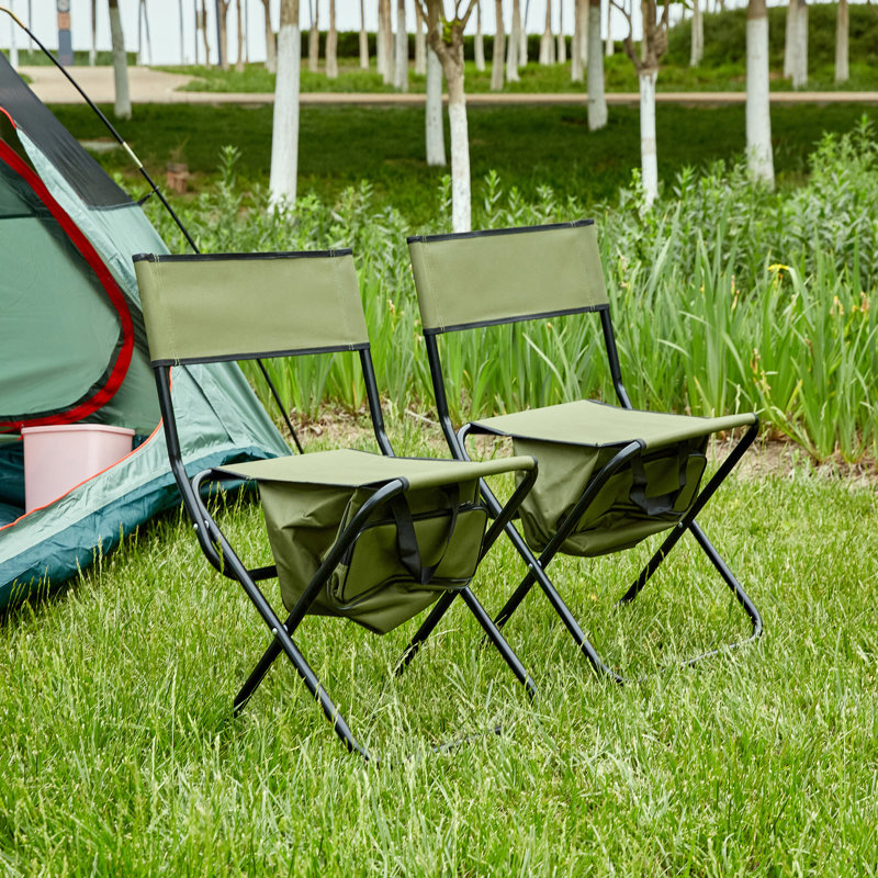 Ensemble de chaises pliantes Attenborough, Vert