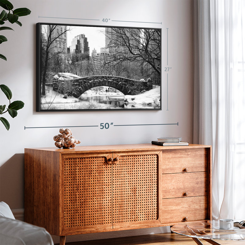 «Central Park BW Wall Art», H 27 po x l 40 po