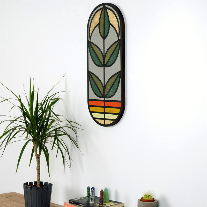 Élégant accessoire mural décoratif en bois, 20,9 po x 8,7 po x 0,8 po | Panneau de particules 100% enduit de mélamine | Décoration élégante pour le salon, la chambre à coucher et le bureau | Conception durable et facile à nettoyer