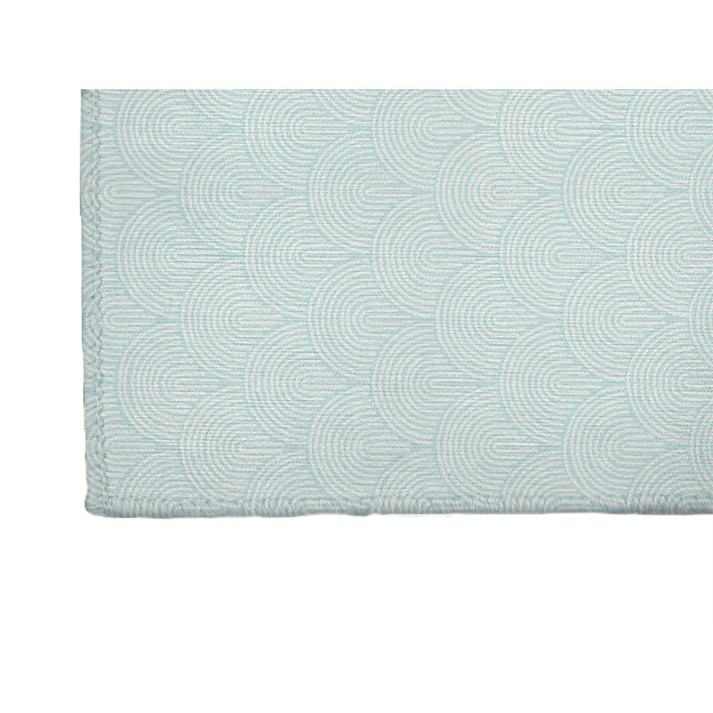 Tapis de bureau léger Rolling Humps, L 5 pi x L 3 pi, Bleu clair