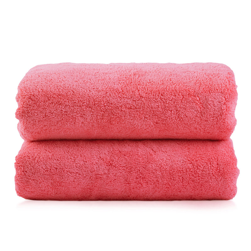 Ensemble de serviettes de bain 2 pièces, Rouge