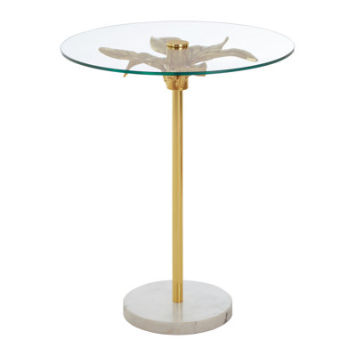 Sika Glass Top End Table