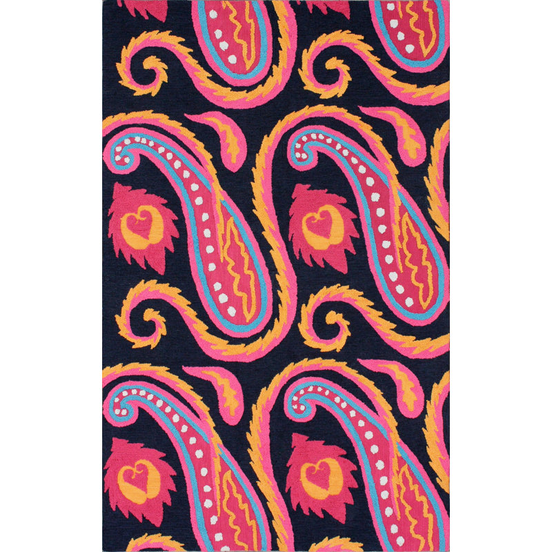 Tapis fuchsia Baltique Belinda, 5 pi x 8 pi