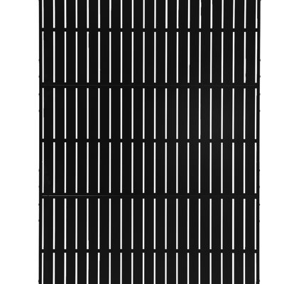 Metal Privacy Screen With Block Pattern