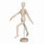 Mannequin de bois mannequin articulé avec base et corps flexible