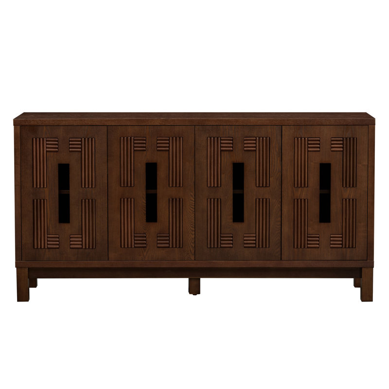 Buffet 60,7 po Mid Century Modern, Brown