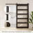 Tempered Frosted Glass Barn Door with Installation Hardware Kit and Handle, Wood Sliding Barn Door-87459506-87459509