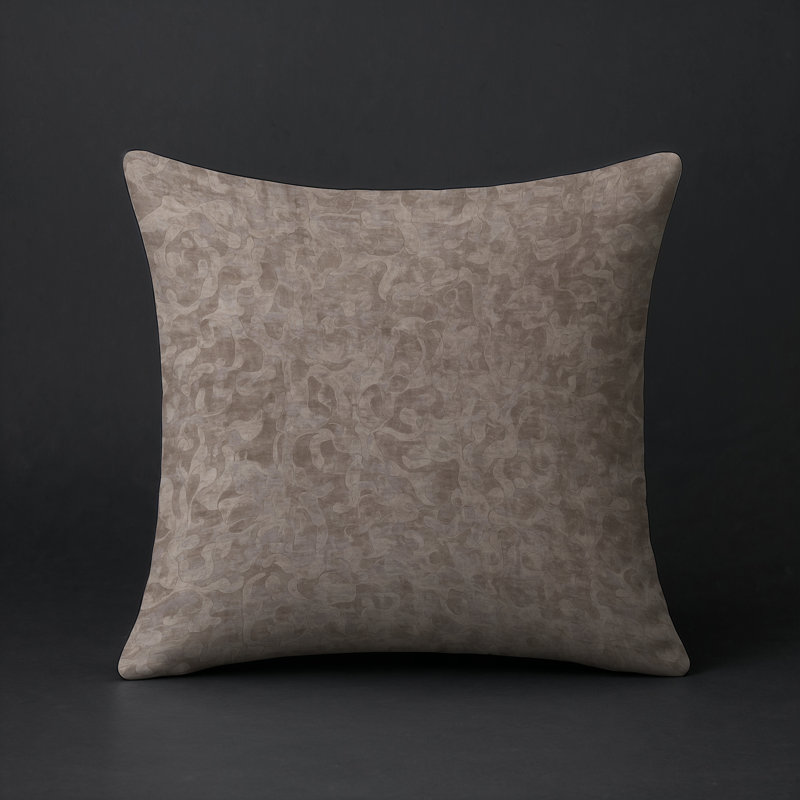 Coussin décoratif intérieur et extérieur Modern, Gris 3, Carré 20 po