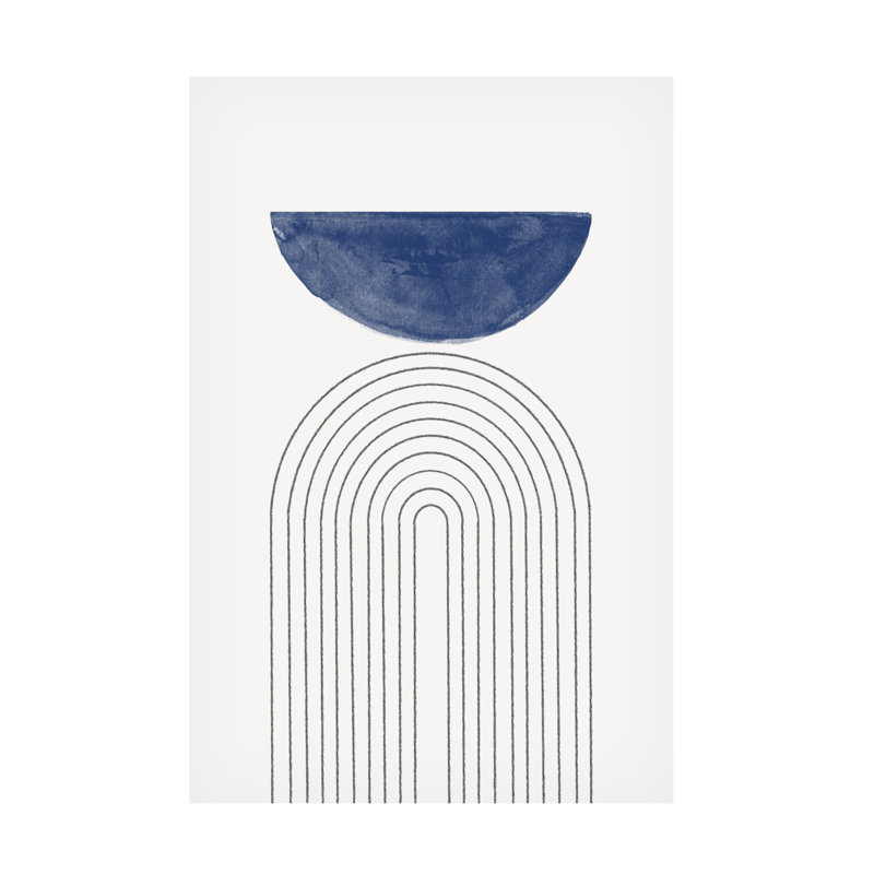 «The Miuus Studio», lune bleue, art sur toile no 3, H 19 po x l 12 po x P 2 po