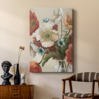 Poppy Time II -Custom Wrapped Gallery Cavas