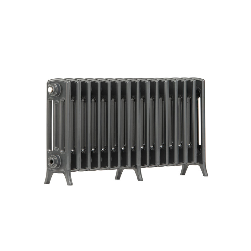 Horizontal Traditional Colosseum Radiator, Grey, 450cm