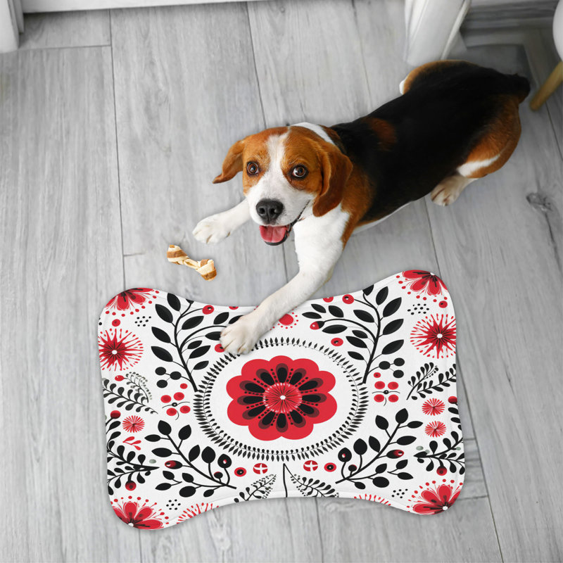 Tapis scandinave en forme d'os 1 pièce