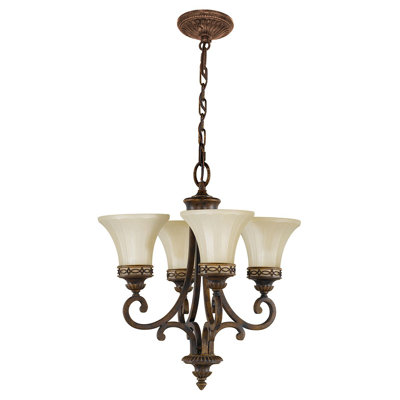 Pritzker 4 - Light Shaded Chandelier