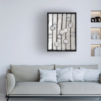 Wrapped Canvas Wall Art - Michael Willett 'Orbitals II' Wall Art for Living Room, Bedroom, or Office Décor - 14x19